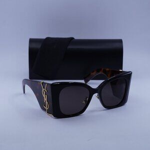 Saint Laurent SLM119/F BLAZE 003 Butterfly Sunglasses - Black/Havana/Black